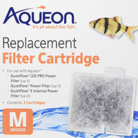 Aqueon 06084 - Cartuchos de filtro (2 cajas, tamaño mediano, 3 unidades cada uno) - BESTMASCOTA.COM