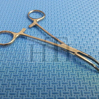 Dog Cat Pet Hair Puller Remover acero inoxidable hemostat Locking Forceps 5.5" Curved Full dentado (HTI marca) - BESTMASCOTA.COM