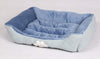 Long Rich Reversible Rectangle Pet Bed Dog Bed with Dog Paw Embroidery,Medium size, by Happycare Textiles - BESTMASCOTA.COM