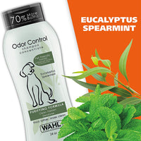 Wahl Champú para perros y mascotas con control de olor, desodorante de animales de eucalipto y menta para limpieza y frescura, 24 onzas - BESTMASCOTA.COM