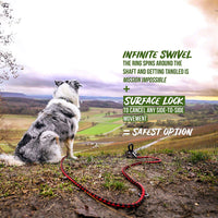 SÄKER - Estaca de amarre de alta calidad – anclaje resistente que se adapta a cualquier perro | Corbata para cable de amarre que nunca se oxida, se dobla o se extrae. - BESTMASCOTA.COM