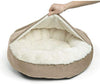 Cama acogedora Best Friends by Sheri, cama de lujo para perros y gatos con cobija, cálida y segura. Brinda apoyo para la cabeza, el cuello y las articulaciones, lavable a máquina, parte inferior resistente al agua - BESTMASCOTA.COM