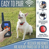 Pet Union PT0Z1 collar de entrenamiento para perros, totalmente impermeable, rango de 1200 pies - BESTMASCOTA.COM