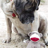 HuggleHounds - Juguete de peluche chirriante para perros con nudos para masticadores agresivos - BESTMASCOTA.COM