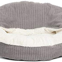 Cama acogedora Best Friends by Sheri, cama de lujo para perros y gatos con cobija, cálida y segura. Brinda apoyo para la cabeza, el cuello y las articulaciones, lavable a máquina, parte inferior resistente al agua - BESTMASCOTA.COM