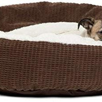 Cama acogedora Best Friends by Sheri, cama de lujo para perros y gatos con cobija, cálida y segura. Brinda apoyo para la cabeza, el cuello y las articulaciones, lavable a máquina, parte inferior resistente al agua - BESTMASCOTA.COM