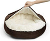 Cama acogedora Best Friends by Sheri, cama de lujo para perros y gatos con cobija, cálida y segura. Brinda apoyo para la cabeza, el cuello y las articulaciones, lavable a máquina, parte inferior resistente al agua - BESTMASCOTA.COM
