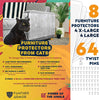 Panther Armor Protectores de muebles para gatos – 8 (ocho) – Pack – Protectores de sofá para gatos – 4 unidades XL 17 pulgadas L 12 pulgadas W + 4 unidades grande 17 pulgadas L 10 pulgadas W Cat Scratch Disterrent – Sofá esquinero Cat Scratch Repellent - BESTMASCOTA.COM