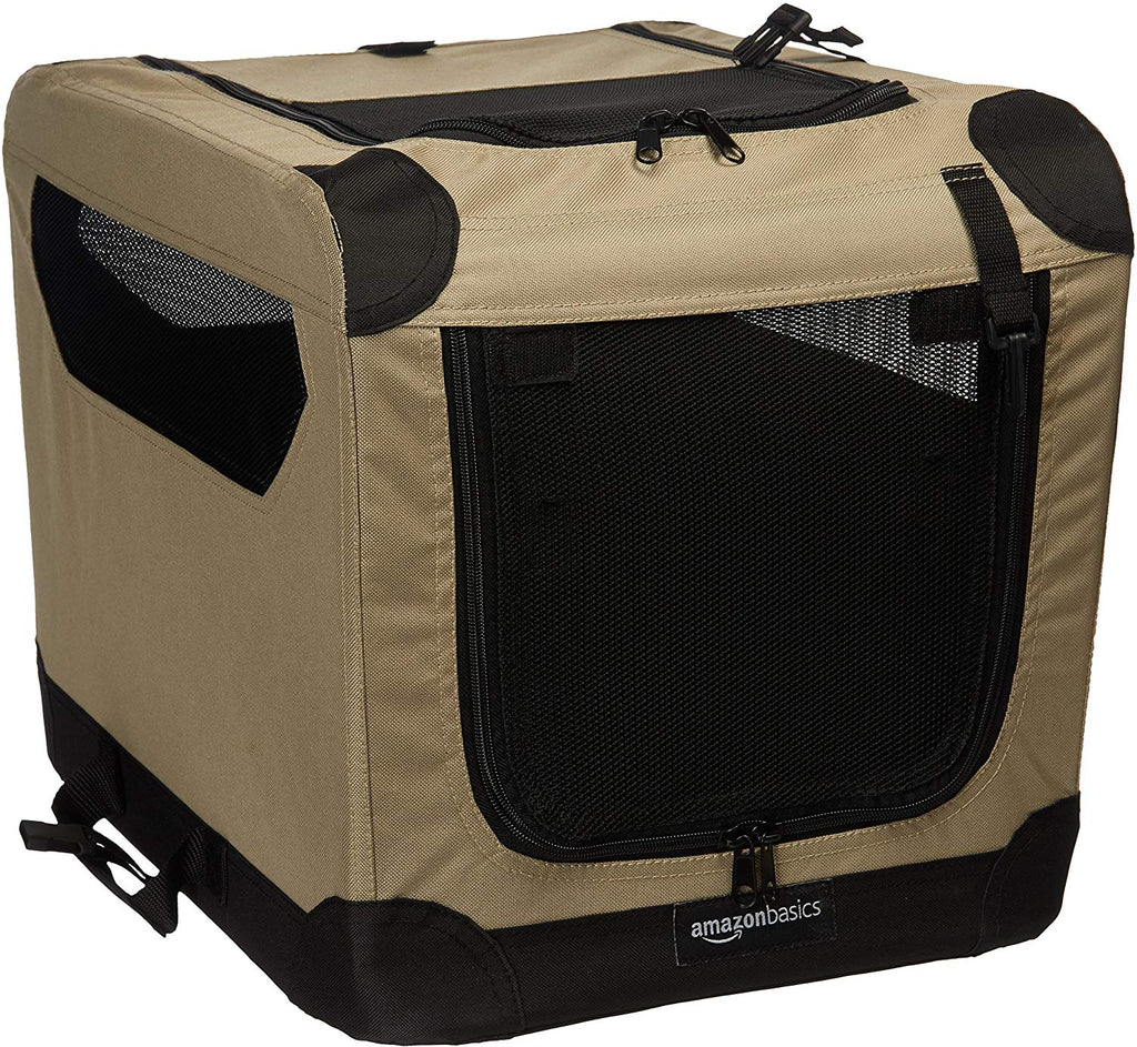 AmazonBasics - Caja plegable para perros con formación de carreras - BESTMASCOTA.COM