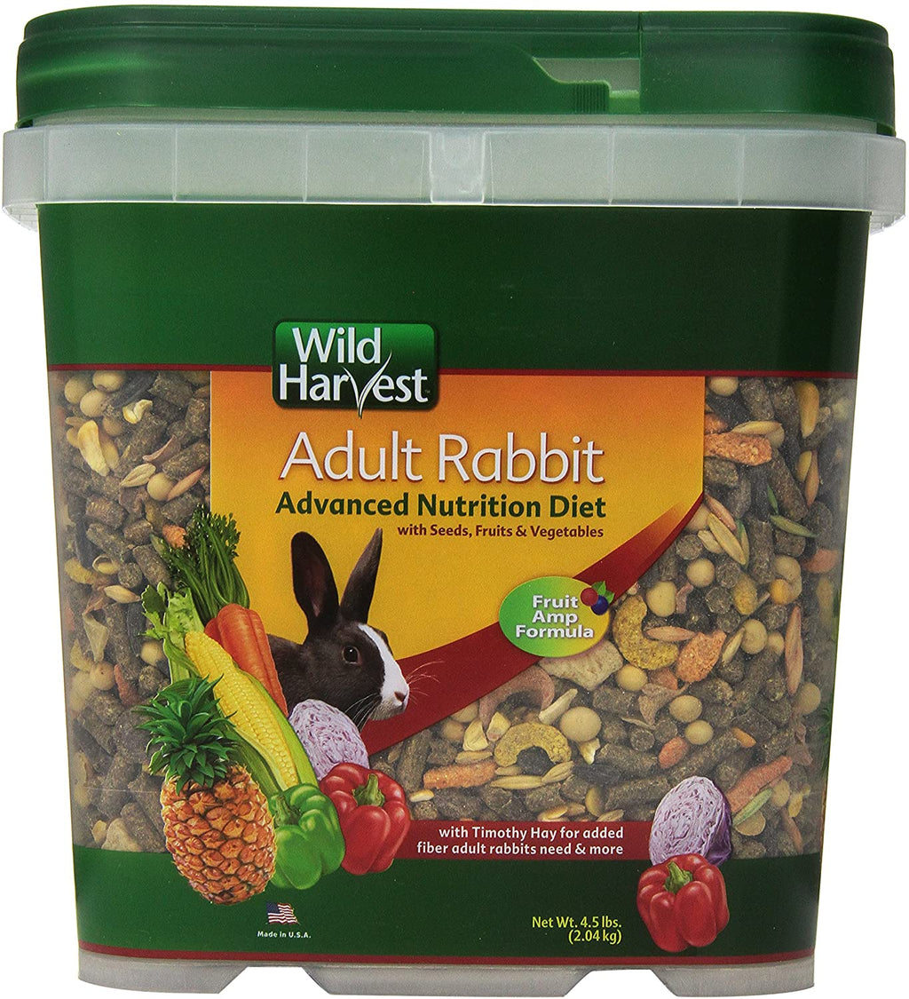 Wild Harvest Wh-83544 Wild Harvest - Dieta de nutrición avanzada para conejos, 4.5 libras - BESTMASCOTA.COM