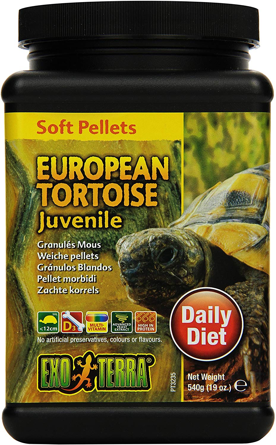 EXO TERRA Soft Juvenile Europea tortuga Alimentos, 19-Ounce - BESTMASCOTA.COM