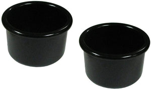 A & H Tool and Die Crock-Style Plato de plástico para pájaros, 16 onzas, Paquete de 2, Negro - BESTMASCOTA.COM