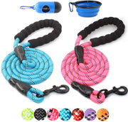 BAAPET 5 FT Strong Dog Leash with Comfortable Padded Handle and Highly Reflective Threads Dog Leashes for Medium and Large Dogs - BESTMASCOTA.COM