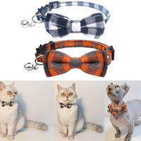 Collar de gato con lazo y campana para gato, ajustable, para mascotas y gatos. - BESTMASCOTA.COM