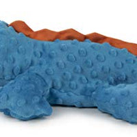 GoDog Just for Me Gators - Peluche de perro con protector para masticar - BESTMASCOTA.COM