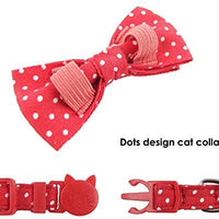 Collar de gato con capucha y pajarita, diseño a cuadros ajustable de seguridad Kitty Kitten Collares (6.8-10.8in) - BESTMASCOTA.COM