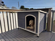 A4Pet - Casa de madera para perro al aire libre - BESTMASCOTA.COM
