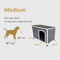 A4Pet - Casa de madera para perro al aire libre - BESTMASCOTA.COM