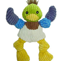HuggleHounds - Juguete de peluche chirriante para perros con nudos para masticadores agresivos - BESTMASCOTA.COM