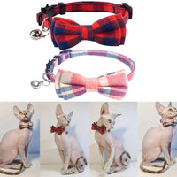 Collar de gato con lazo y campana para gato, ajustable, para mascotas y gatos. - BESTMASCOTA.COM