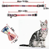 Collar de gato con lazo y campana para gato, ajustable, para mascotas y gatos. - BESTMASCOTA.COM