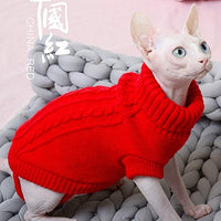 Evursua Pet Cat Sweater Kitten Clothes for Cats Small Dogs,Turtleneck Cat Clothes Pullover Soft Warm,fit Kitty,Chihuahua,Teddy,Poodle,Pug - BESTMASCOTA.COM