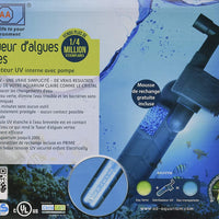 AA Aquarium Máquina eliminadora de verdes, esterilizador interno de 9 W con cabezal para energía eléctrica - BESTMASCOTA.COM