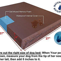 Dogbed4less Cama para perro de espuma viscoelástica, ortopédica, funda impermeable interna y 2 fundas exteriores lavables, varios tamaños, colores - BESTMASCOTA.COM