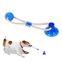 Abbyhouse Juguete para masticar pelotas de perro, cuerda interactiva multifunción con ventosa, bola de limpieza de dientes - BESTMASCOTA.COM