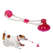 Abbyhouse Juguete para masticar pelotas de perro, cuerda interactiva multifunción con ventosa, bola de limpieza de dientes - BESTMASCOTA.COM