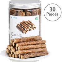 abobo Catnip + Catnip Sticks/Matatabi/Silver Vine Value Set - 100% natural orgánico para limpieza dental de gatos (grado A) - BESTMASCOTA.COM