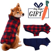 Abrigo para perro ESOEM para mascotas, abrigo, cálido, acogedor, impermeable y resistente al viento, reversible, para perros, ropa exterior con juguetes de masticar de zanahoria para perros pequeños, medianos y grandes - BESTMASCOTA.COM