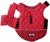 Abrigos reversibles para perros pequeños, impermeables y cálidos de algodón para cachorros para invierno frío, color rojo - BESTMASCOTA.COM