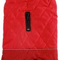 Abrigos reversibles para perros pequeños, impermeables y cálidos de algodón para cachorros para invierno frío, color rojo - BESTMASCOTA.COM