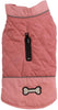 Abrigos reversibles para perros pequeños, impermeables y cálidos de algodón para cachorros para invierno frío, color rojo - BESTMASCOTA.COM