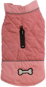 Abrigos reversibles para perros pequeños, impermeables y cálidos de algodón para cachorros para invierno frío, color rojo - BESTMASCOTA.COM