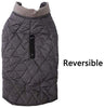 Abrigos reversibles para perros pequeños, impermeables y cálidos de algodón para cachorros para invierno frío, color rojo - BESTMASCOTA.COM