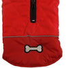 Abrigos reversibles para perros pequeños, impermeables y cálidos de algodón para cachorros para invierno frío, color rojo - BESTMASCOTA.COM