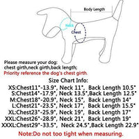 Abrigos reversibles para perros pequeños, impermeables y cálidos de algodón para cachorros para invierno frío, color rojo - BESTMASCOTA.COM