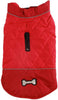 Abrigos reversibles para perros pequeños, impermeables y cálidos de algodón para cachorros para invierno frío, color rojo - BESTMASCOTA.COM