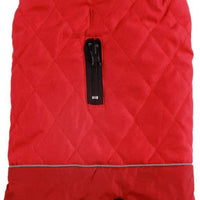 Abrigos reversibles para perros pequeños, impermeables y cálidos de algodón para cachorros para invierno frío, color rojo - BESTMASCOTA.COM