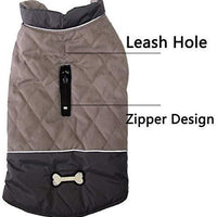 Abrigos reversibles para perros pequeños, impermeables y cálidos de algodón para cachorros para invierno frío, color rojo - BESTMASCOTA.COM