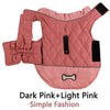 Abrigos reversibles para perros pequeños, impermeables y cálidos de algodón para cachorros para invierno frío, color rojo - BESTMASCOTA.COM