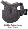 Abrigos reversibles para perros pequeños, impermeables y cálidos de algodón para cachorros para invierno frío, color rojo - BESTMASCOTA.COM