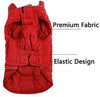 Abrigos reversibles para perros pequeños, impermeables y cálidos de algodón para cachorros para invierno frío, color rojo - BESTMASCOTA.COM