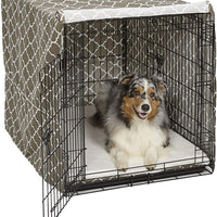 MidWest funda para jaula de perro, funda para jaula de privacidad para perros, se adapta a cajas de perro Midwest, se puede lavar a máquina y secar - BESTMASCOTA.COM