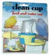 Accesorio para pájaro, taza para agua y comida, de JW Pet Company, S, Amarillo - BESTMASCOTA.COM