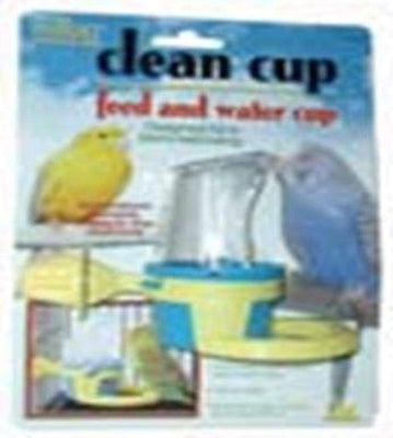 Accesorio para pájaro, taza para agua y comida, de JW Pet Company, S, Amarillo - BESTMASCOTA.COM