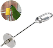 Accesorios para hornear frutas y verduras de acero inoxidable para pájaros y loros, para colgar alimentos - BESTMASCOTA.COM