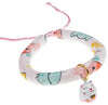 Accesyes - Collar de gato con estampado japonés Chirimen con corbata para gato, mascota, ajustable, talla única - BESTMASCOTA.COM